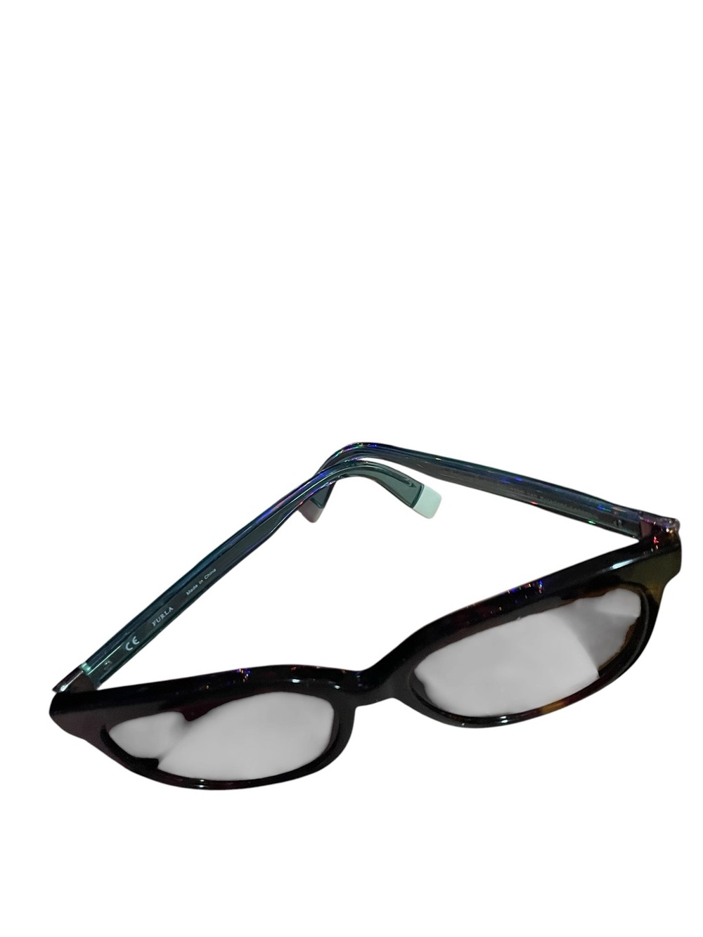 Furla SFU258K Tortoise & Mint Green Polarized Sunglasses with Case - Picture 8 of 15